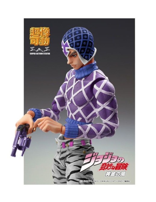 Medicos Super Action Statue JoJo's Bizarre Adventure Golden Wind Guido Mista & Sex Pistols Third
