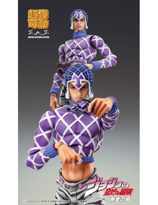 Medicos Super Action Statue JoJo's Bizarre Adventure Golden Wind Guido Mista & Sex Pistols Third