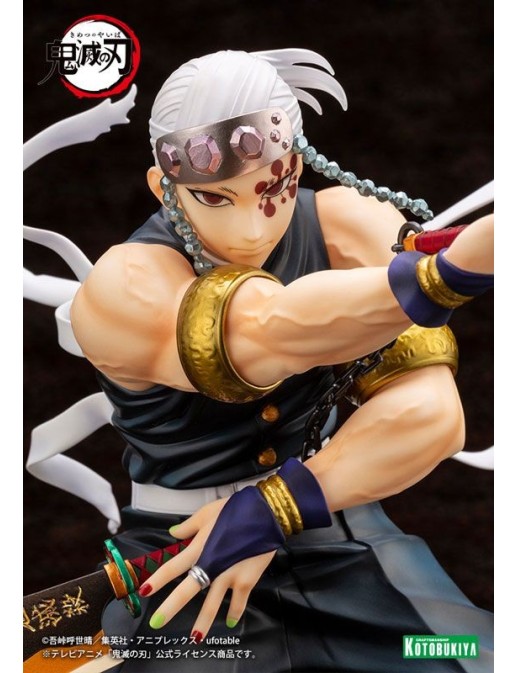 Kotobukiya ARTFX J Demon Slayer Kimetsu No Yaiba Tengen Uzui Bonus Edition