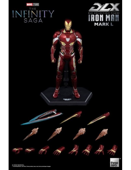 Threezero Avengers Infinity Saga DLX Collectible Figure Iron Man Mark L 1/12 Scale