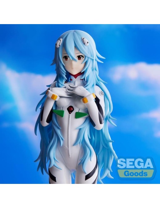 Sega Super Premium Size Figure Rebuild of Evangelion Rei Ayanami Long Hair Version