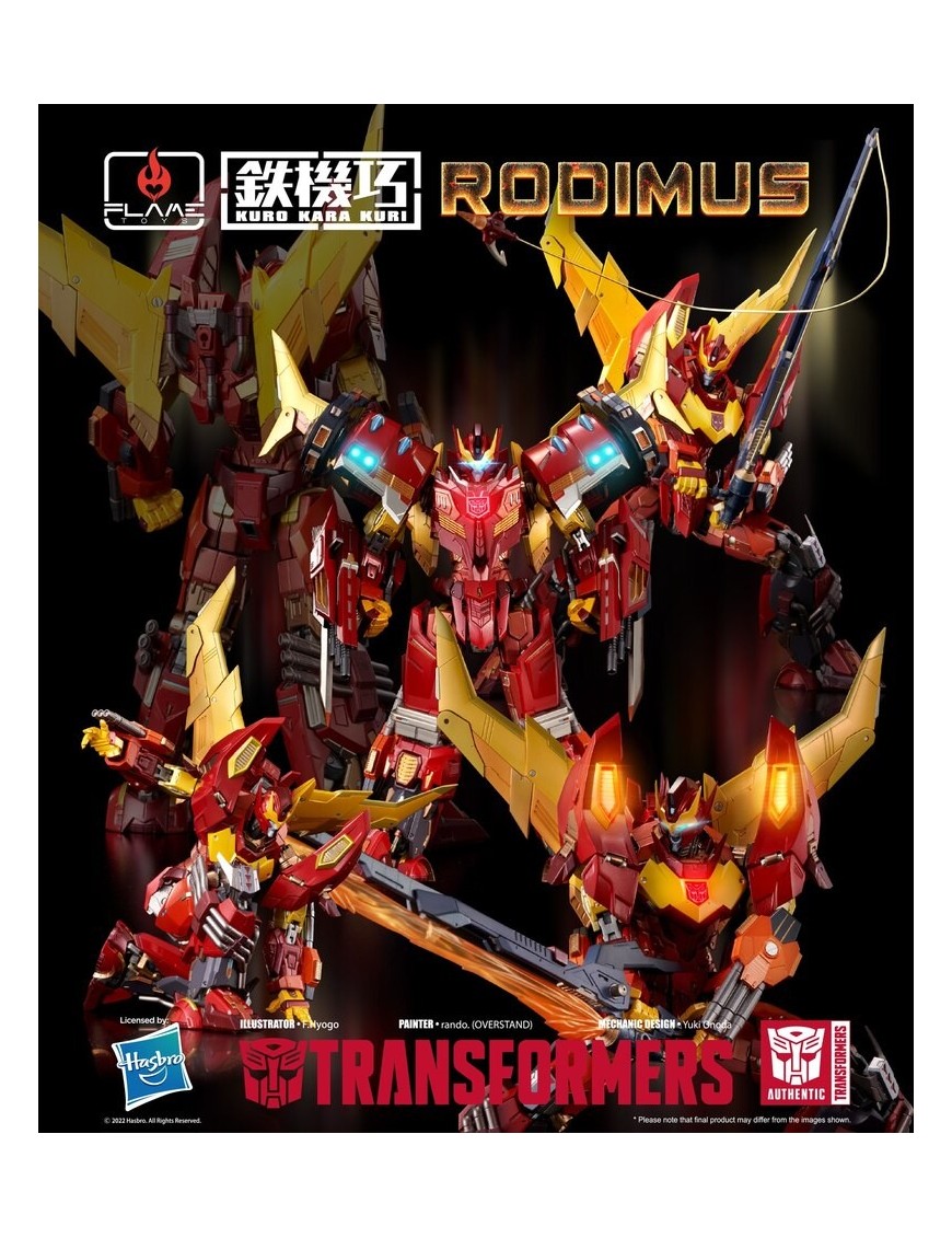 Flame Toys Kuro Kara Kuri 08 Series Transformers Rodimus Prime Flame Toys Kuro Kara Kuri 08 Series Transformers Rodimus Prime