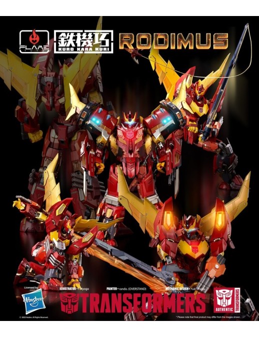 Flame Toys Kuro Kara Kuri 08 Series Transformers Rodimus Prime