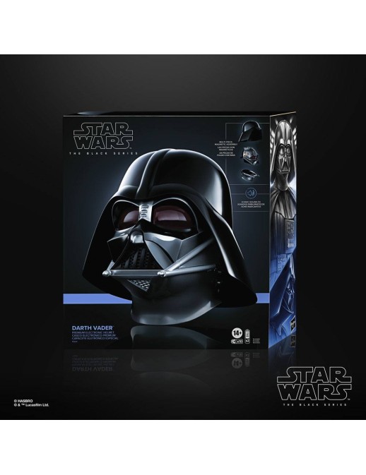 Hasbro Star Wars The Black Series Replica 1/1 Darth Vader Electronic Helmet Obi-Wan Kenobi