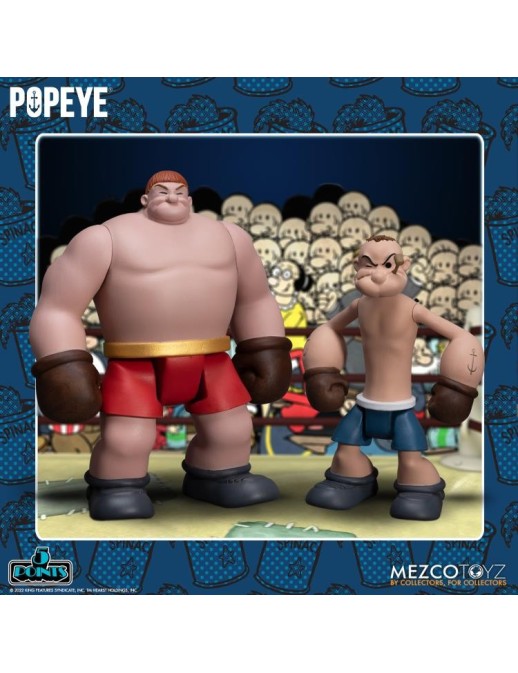 Mezco Popeye 5 Points Figures Popeye & Oxheart Boxed Set