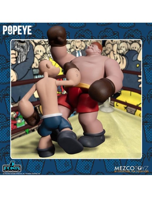 Mezco Popeye 5 Points Figures Popeye & Oxheart Boxed Set