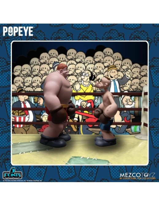 Mezco Popeye 5 Points Figures Popeye & Oxheart Boxed Set