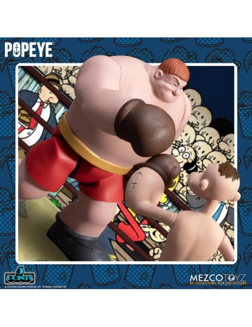 Mezco Popeye 5 Points Figures Popeye & Oxheart Boxed Set