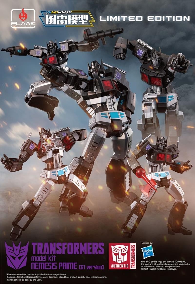 FLAME TOYS MODEL KIT SERIES TRANSFORMERS NEMESIS PRIME G1 VERSION