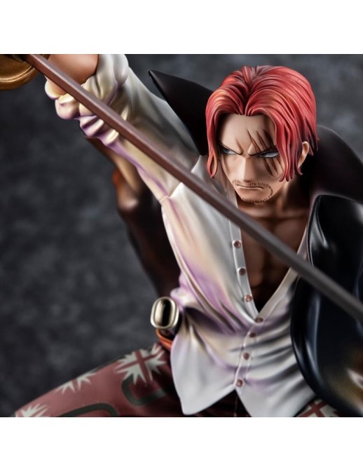 Megahouse P.O.P. Portrait of Pirates One Piece Playback Memories Red-Haired Shanks MegaTrea Exclusive