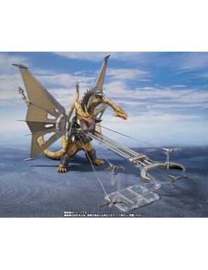 Bandai S.H. MonsterArts Mecha King Ghidorah Shinjuku Final Battle Special Set TamashiWeb Exclusive