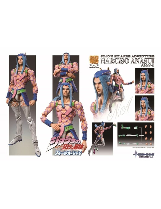 Medicos Super Action Statue JoJo's Bizarre Adventure Stone Ocean Narciso Anasui