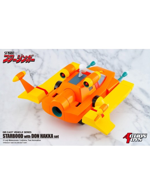 Action Toys Die-Cast Vehicle Series Sci-Fi West Saga Starzinger Starbood with Don Hakka Set