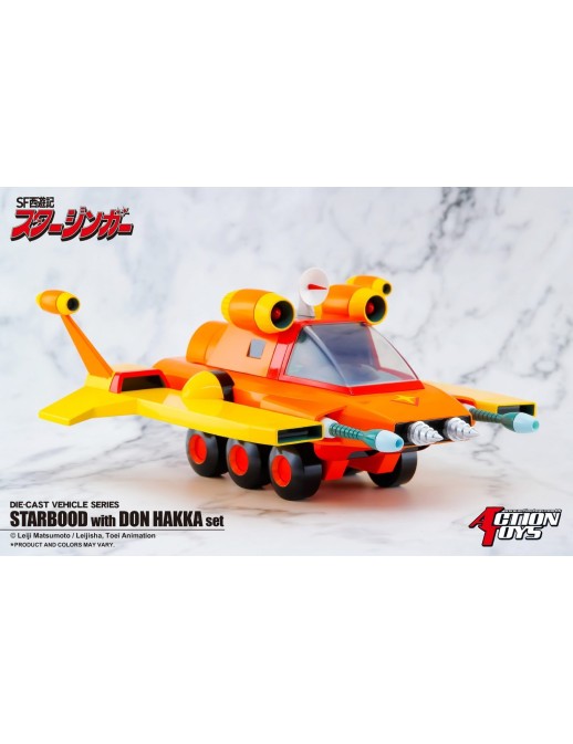 Action Toys Die-Cast Vehicle Series Sci-Fi West Saga Starzinger Starbood with Don Hakka Set
