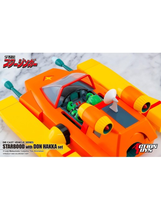 Action Toys Die-Cast Vehicle Series Sci-Fi West Saga Starzinger Starbood with Don Hakka Set