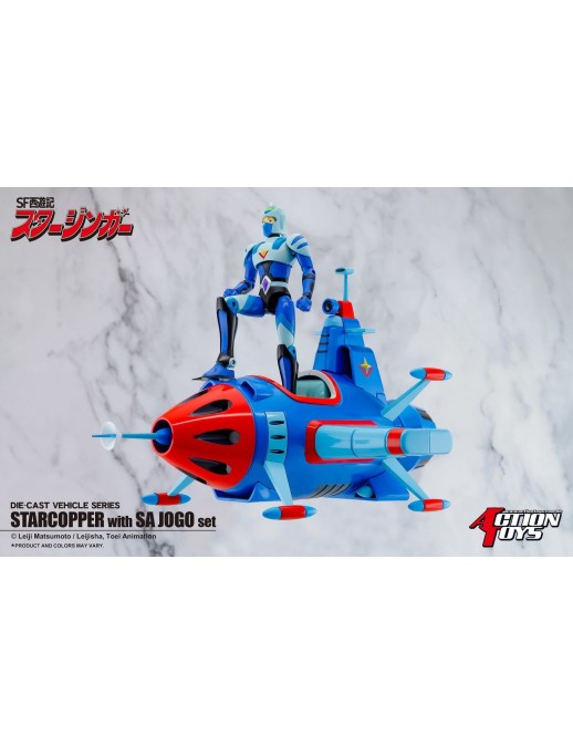 Action Toys Die-Cast Vehicle Series Sci-Fi West Saga Starzinger Star Chopper with Sa Jogo Set