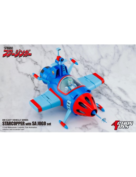 Action Toys Die-Cast Vehicle Series Sci-Fi West Saga Starzinger Star Chopper with Sa Jogo Set