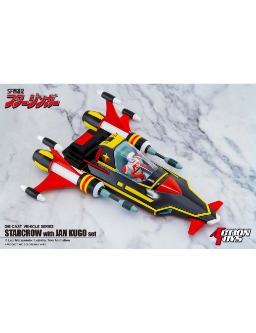 Action Toys Die-Cast Vehicle Series Sci-Fi West Saga Starzinger Star Crow with Jan Kugo Set