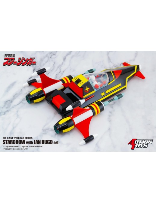 Action Toys Die-Cast Vehicle Series Sci-Fi West Saga Starzinger Star Crow with Jan Kugo Set