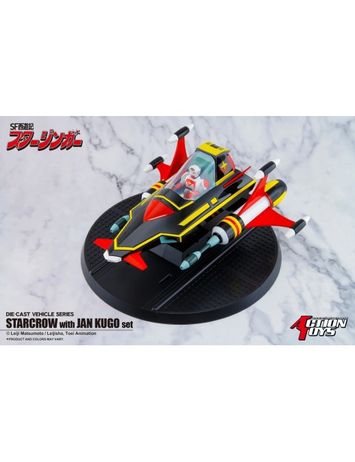 Action Toys Die-Cast Vehicle Series Sci-Fi West Saga Starzinger Star Crow with Jan Kugo Set