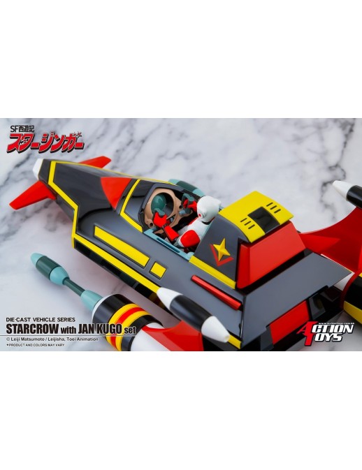 Action Toys Die-Cast Vehicle Series Sci-Fi West Saga Starzinger Star Crow with Jan Kugo Set
