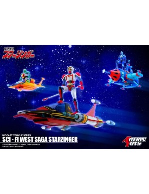 Action Toys Die-Cast Vehicle Series Sci-Fi West Saga Starzinger Star Crow with Jan Kugo Set