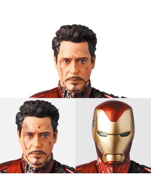 Medicom Toy MAFEX Avengers Endgame Iron Man Mark LXXXV Battle Damaged