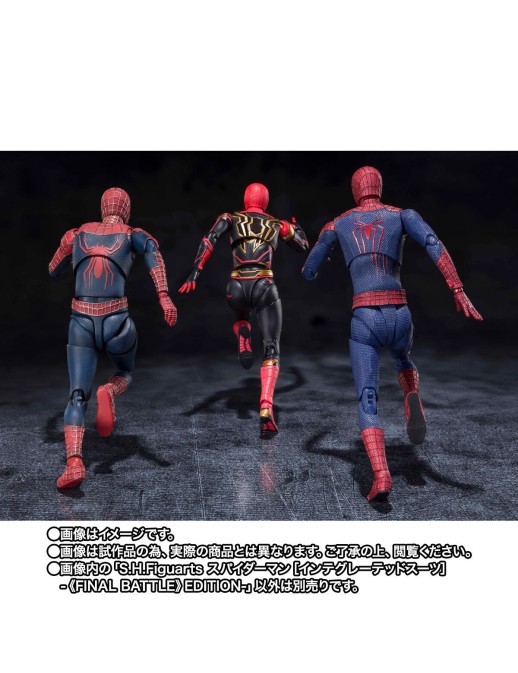 Bandai S.H. Figuarts Spider-Man No Way Home Spider-Man Integrated Suit Final Battle Version TamashiWeb Exclusive