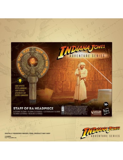 Hasbro Indiana Jones Adventure Series Premium Artifacts Staff of Ra Talisman