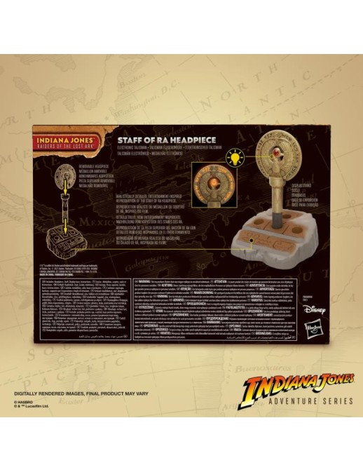 Hasbro Indiana Jones Adventure Series Premium Artifacts Staff of Ra Talisman