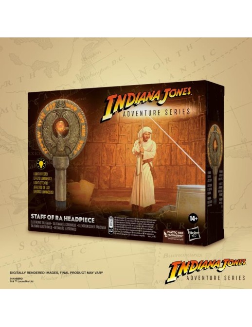 Hasbro Indiana Jones Adventure Series Premium Artifacts Staff of Ra Talisman