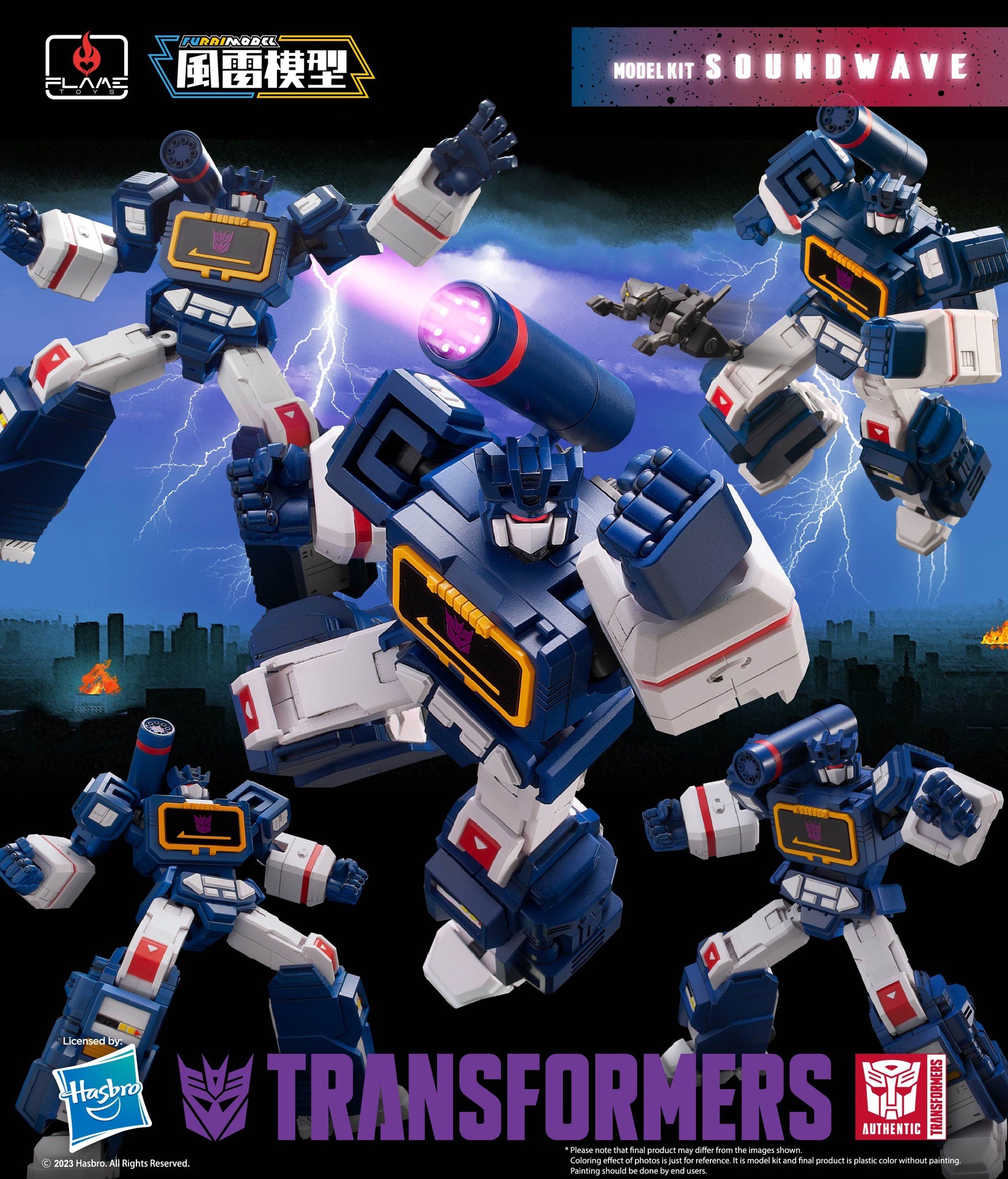 FLAME TOYS MODEL KIT SERIES TRANSFORMERS SOUNDWAVE