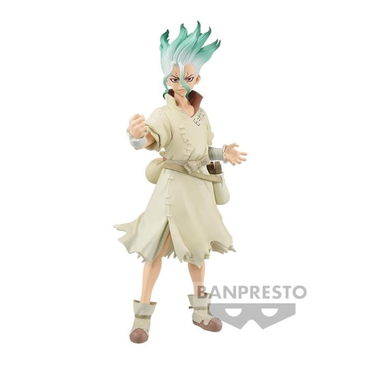 BANPRESTO DR. STONE FIGURE OF STONE WORLD SENKU ISHIGAMI