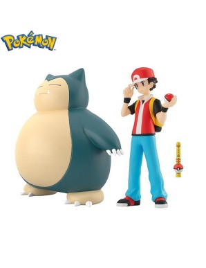 Bandai Shokugan Pokemon Scale World Kanto Red & Snorlax
