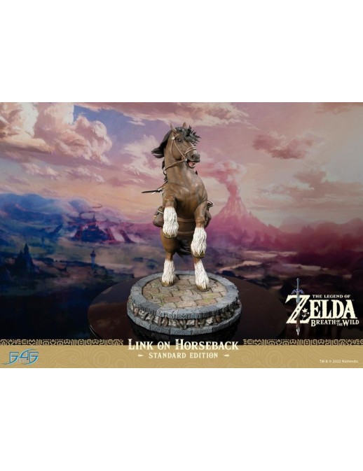 First 4 Figures The Legend of Zelda Breath of the Wild Link on Horseback