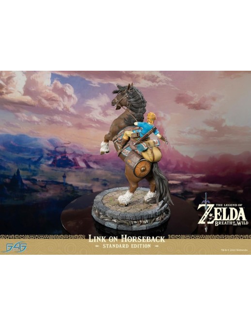 First 4 Figures The Legend of Zelda Breath of the Wild Link on Horseback