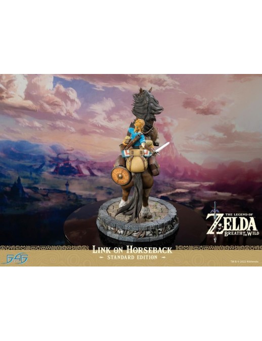 First 4 Figures The Legend of Zelda Breath of the Wild Link on Horseback