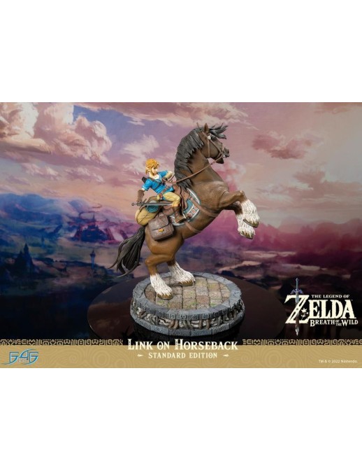 First 4 Figures The Legend of Zelda Breath of the Wild Link on Horseback