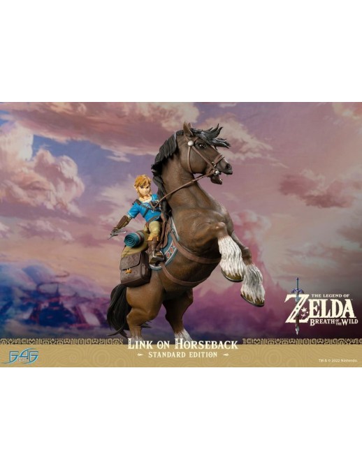 First 4 Figures The Legend of Zelda Breath of the Wild Link on Horseback