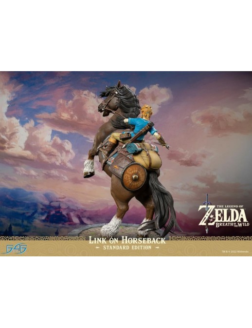 First 4 Figures The Legend of Zelda Breath of the Wild Link on Horseback