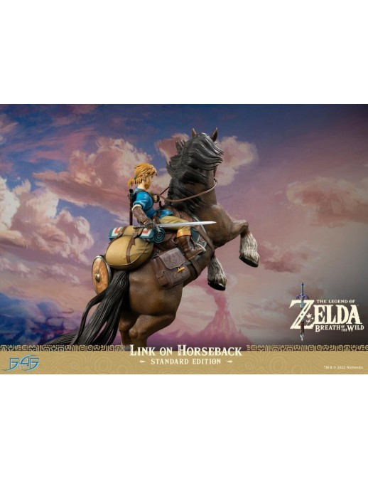 First 4 Figures The Legend of Zelda Breath of the Wild Link on Horseback