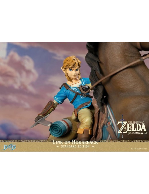 First 4 Figures The Legend of Zelda Breath of the Wild Link on Horseback