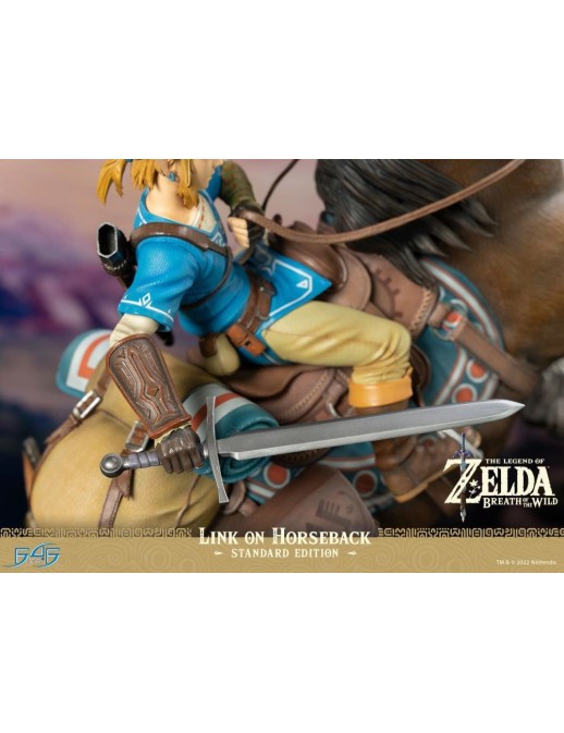 First 4 Figures The Legend of Zelda Breath of the Wild Link on Horseback