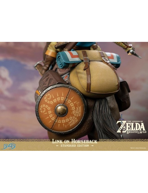 First 4 Figures The Legend of Zelda Breath of the Wild Link on Horseback