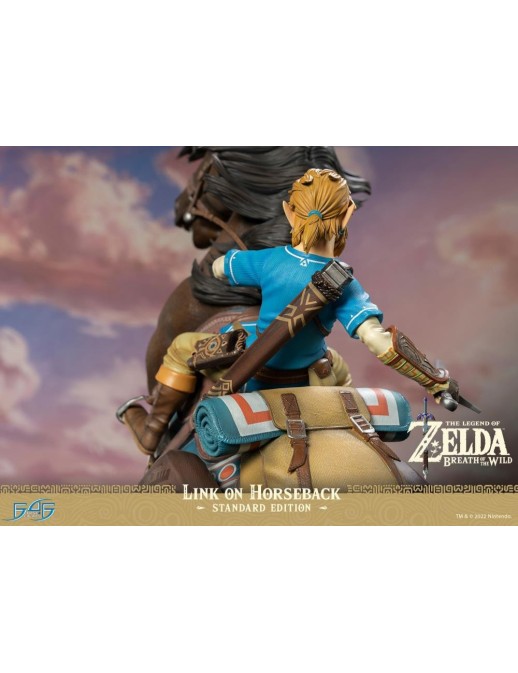First 4 Figures The Legend of Zelda Breath of the Wild Link on Horseback