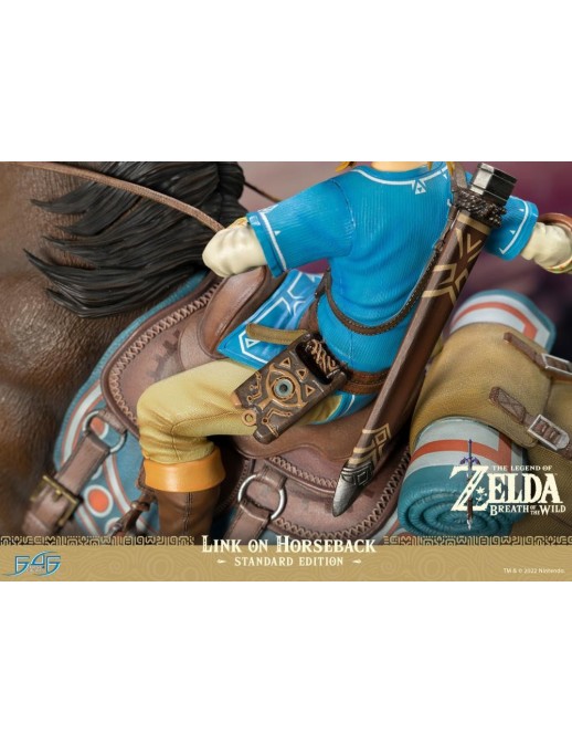 First 4 Figures The Legend of Zelda Breath of the Wild Link on Horseback