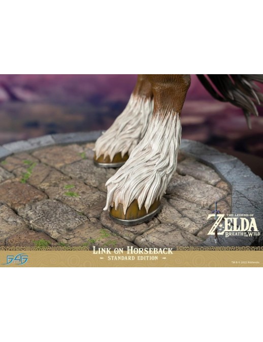 First 4 Figures The Legend of Zelda Breath of the Wild Link on Horseback