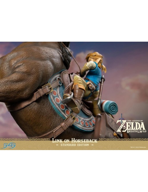 First 4 Figures The Legend of Zelda Breath of the Wild Link on Horseback