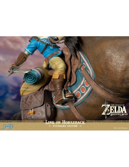 First 4 Figures The Legend of Zelda Breath of the Wild Link on Horseback