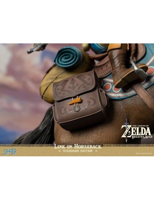 First 4 Figures The Legend of Zelda Breath of the Wild Link on Horseback